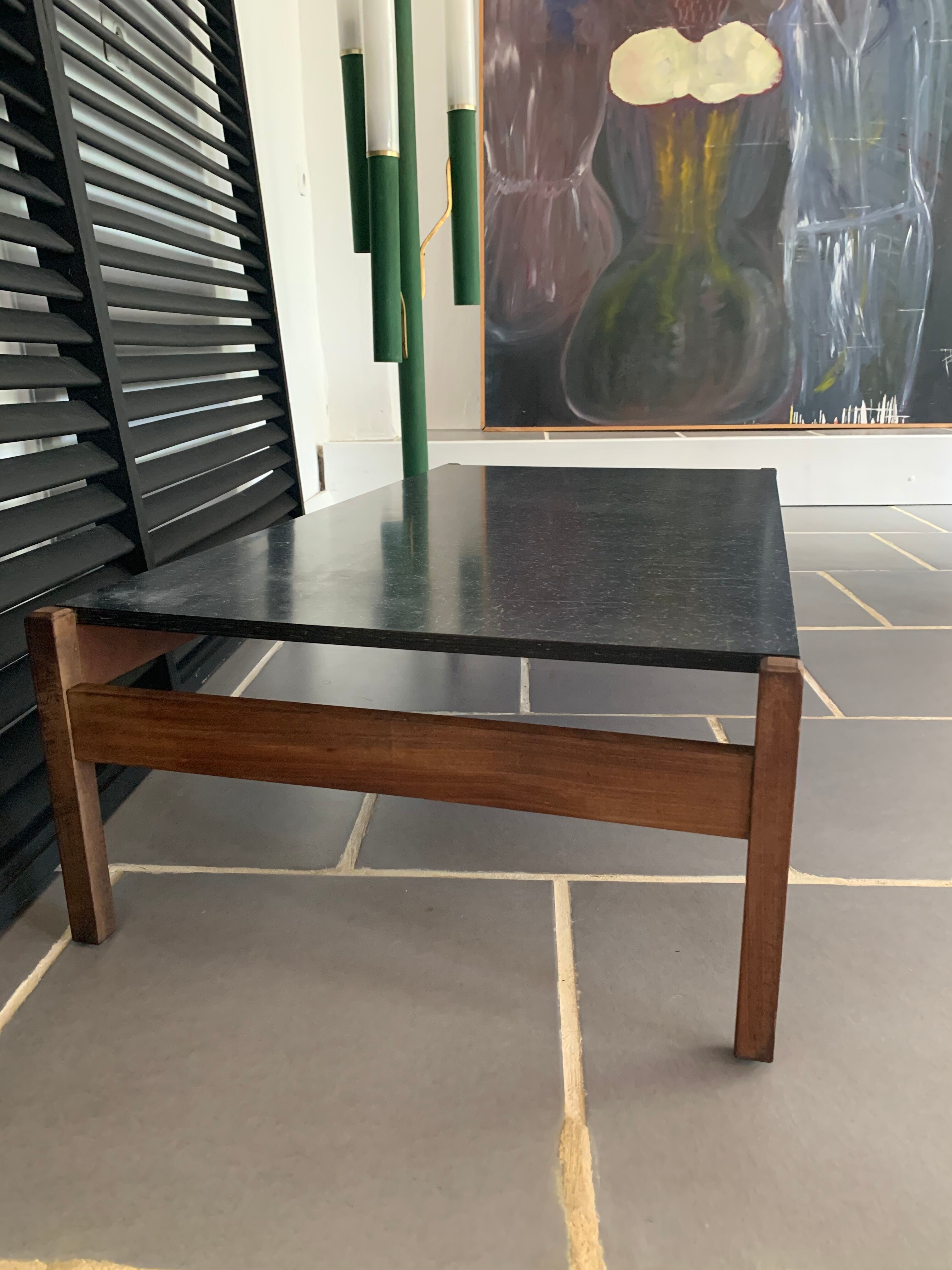 Vintage coffee table teak and formica
