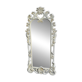 Miroir blanc en bois