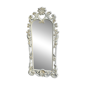 Miroir blanc en bois
