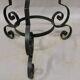 Jardinière ovale en fer sur pied