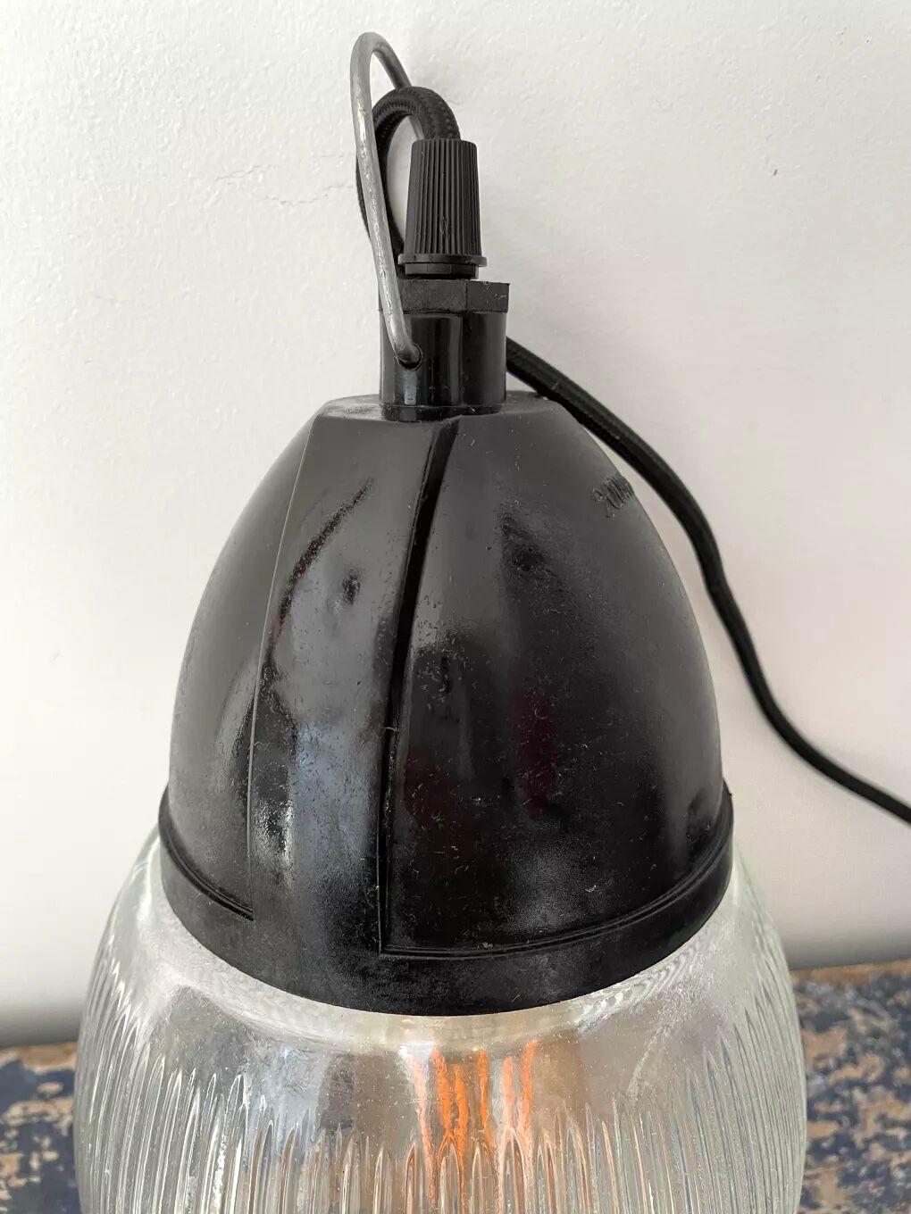 Set of two vintage industrial walkmen made of prismatic glass