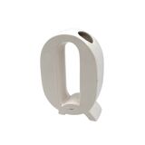 Space age Q letter shaped ceramic vase, Marcel Radureau France 1970