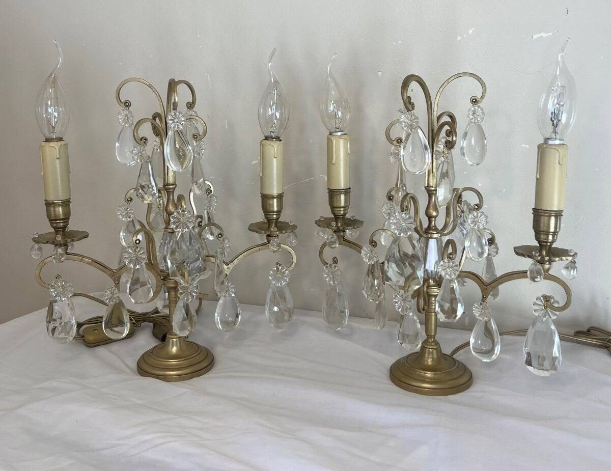 Pair of bronze candlesticks