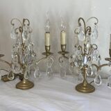Pair of bronze candlesticks