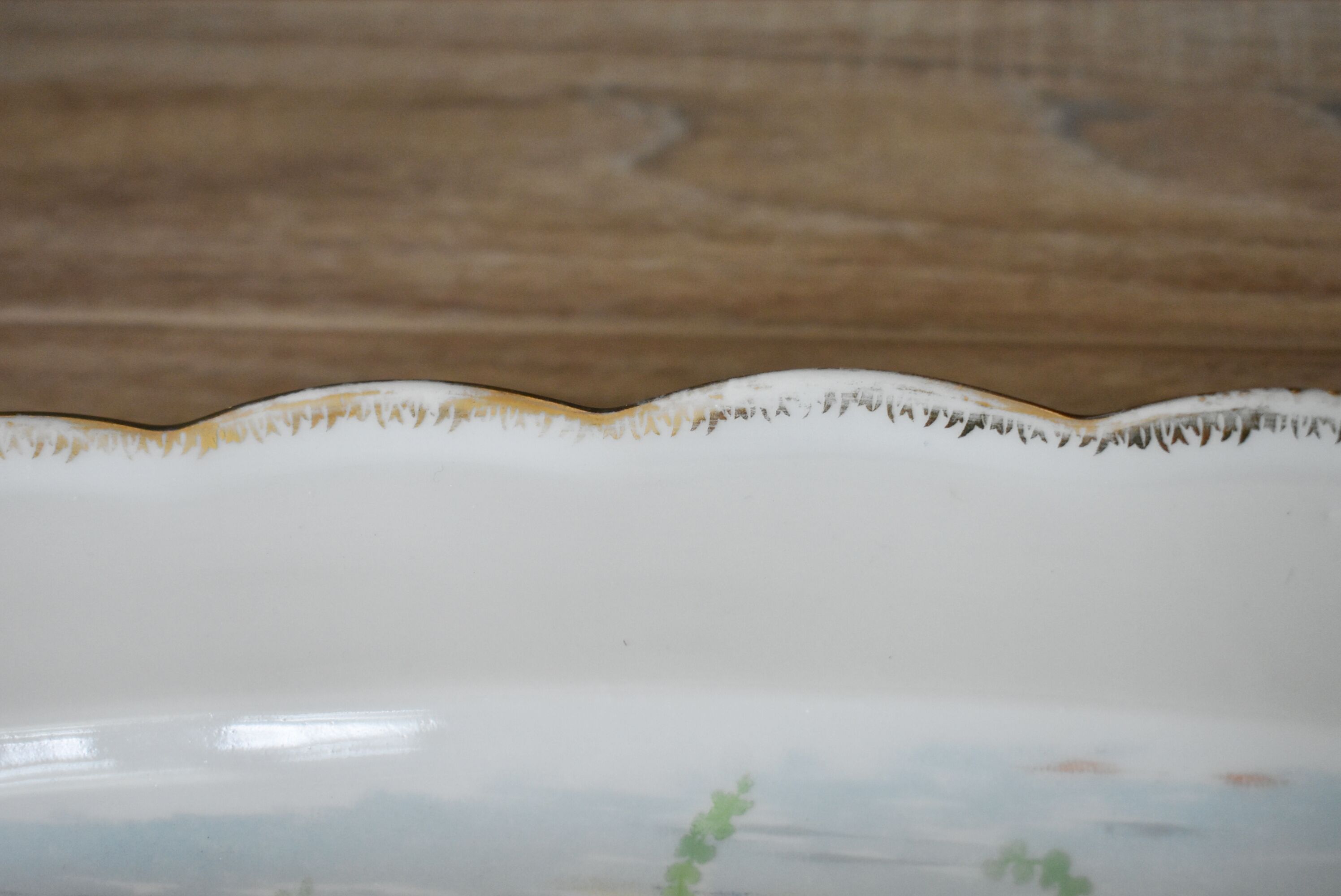 Rare: fish set 11 pieces, Société Française de Porcelaine