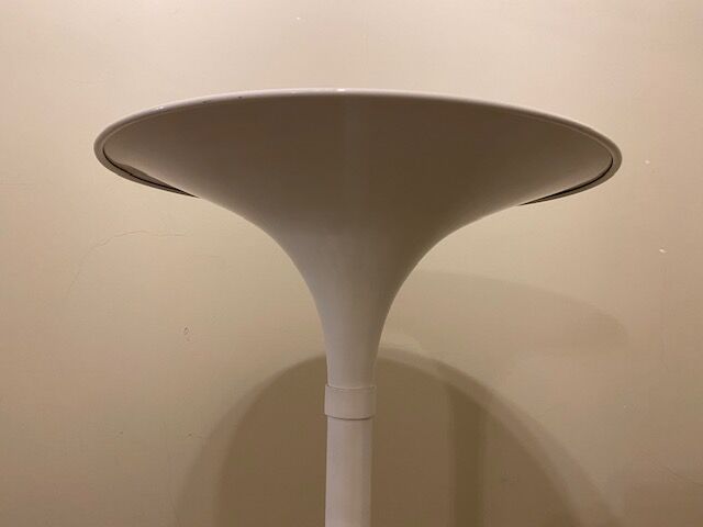 Travertine steel floor lamp