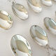 Ensemble de cuillères à amuse-bouche en argent vintage