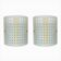 Vintage postmodern glass wall lamps from DIY Light, 1980s, set of 2.