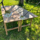 Table pliante ancienne en bois