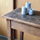 Console table in raw wood