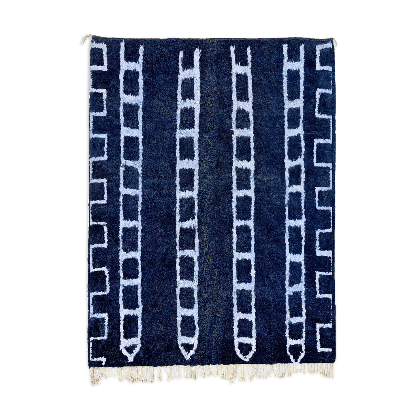Modern Moroccan carpet blue