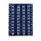 Modern Moroccan carpet blue