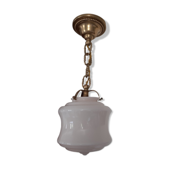 Suspension laiton opaline rose