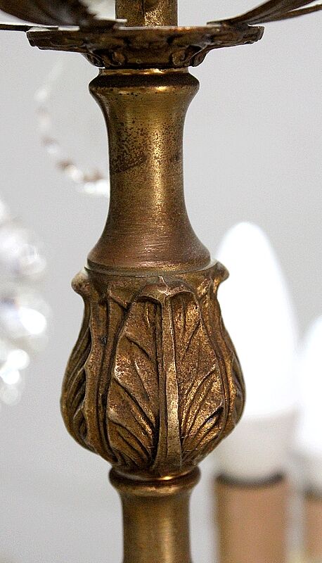 Crystal chandelier mid 20th