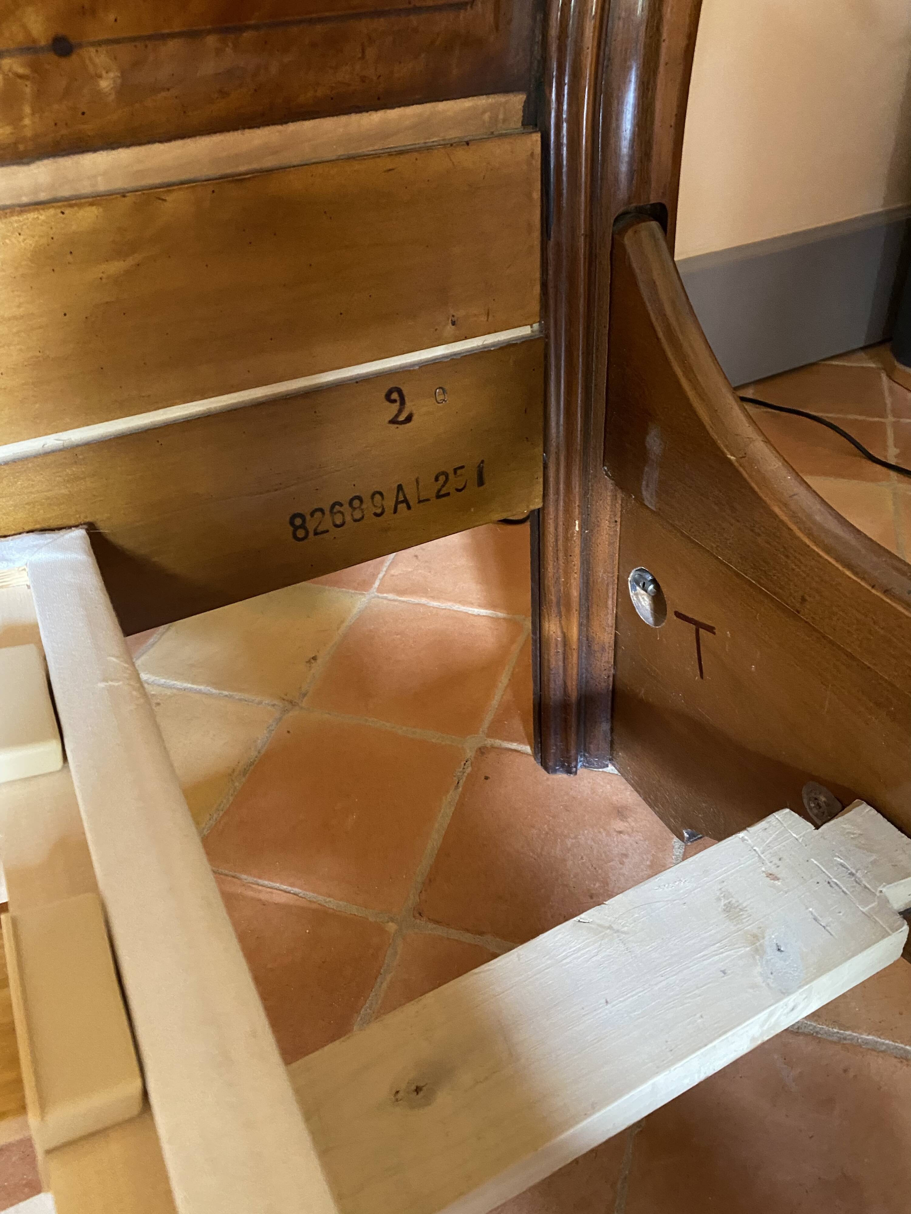 Solid cherry wood bed