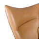Wingchair Model Ch445 In Walnut Elegance Leather By Hans J. Wegner