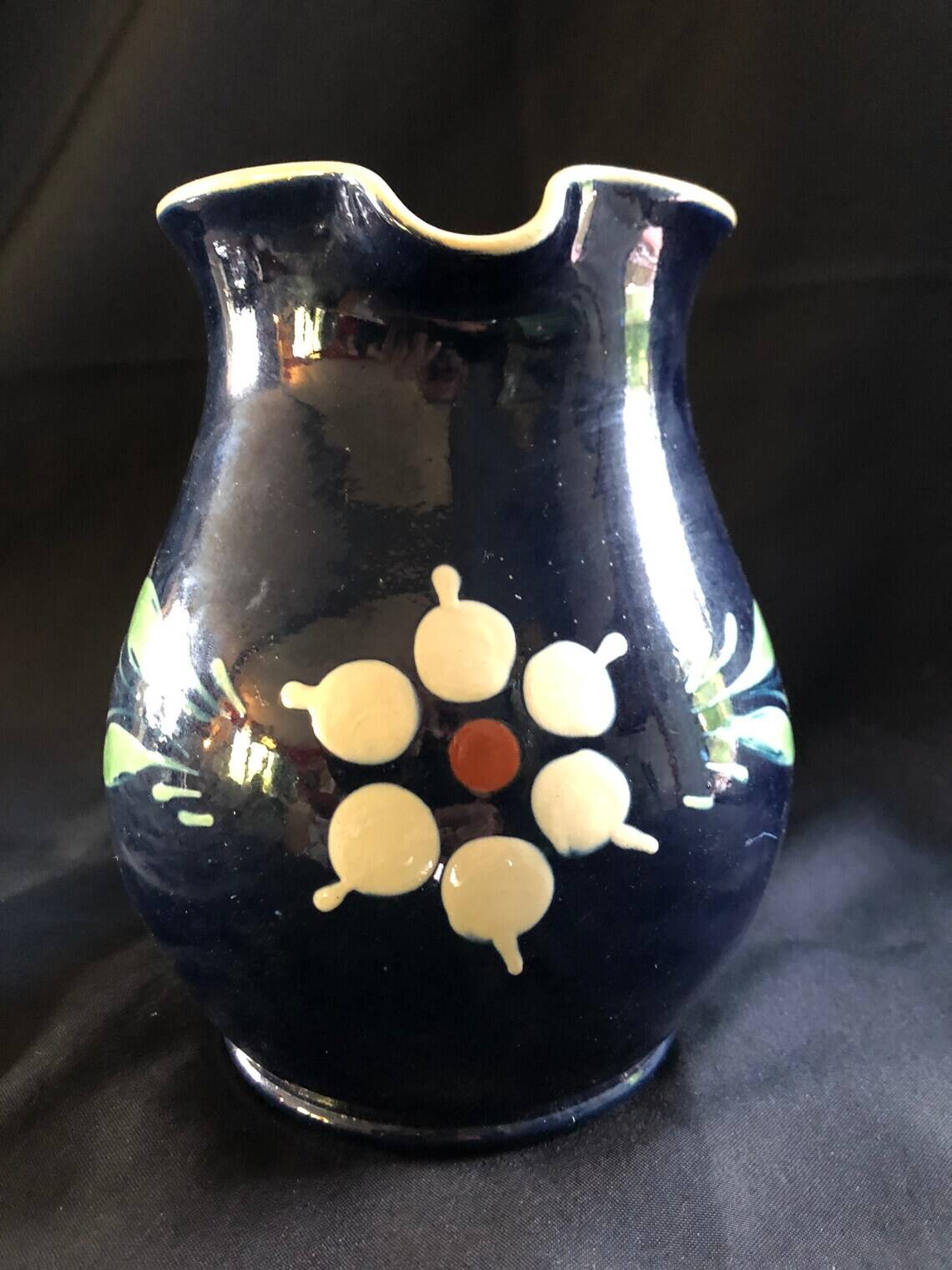 Traditional Alsatian ceramic pitcher