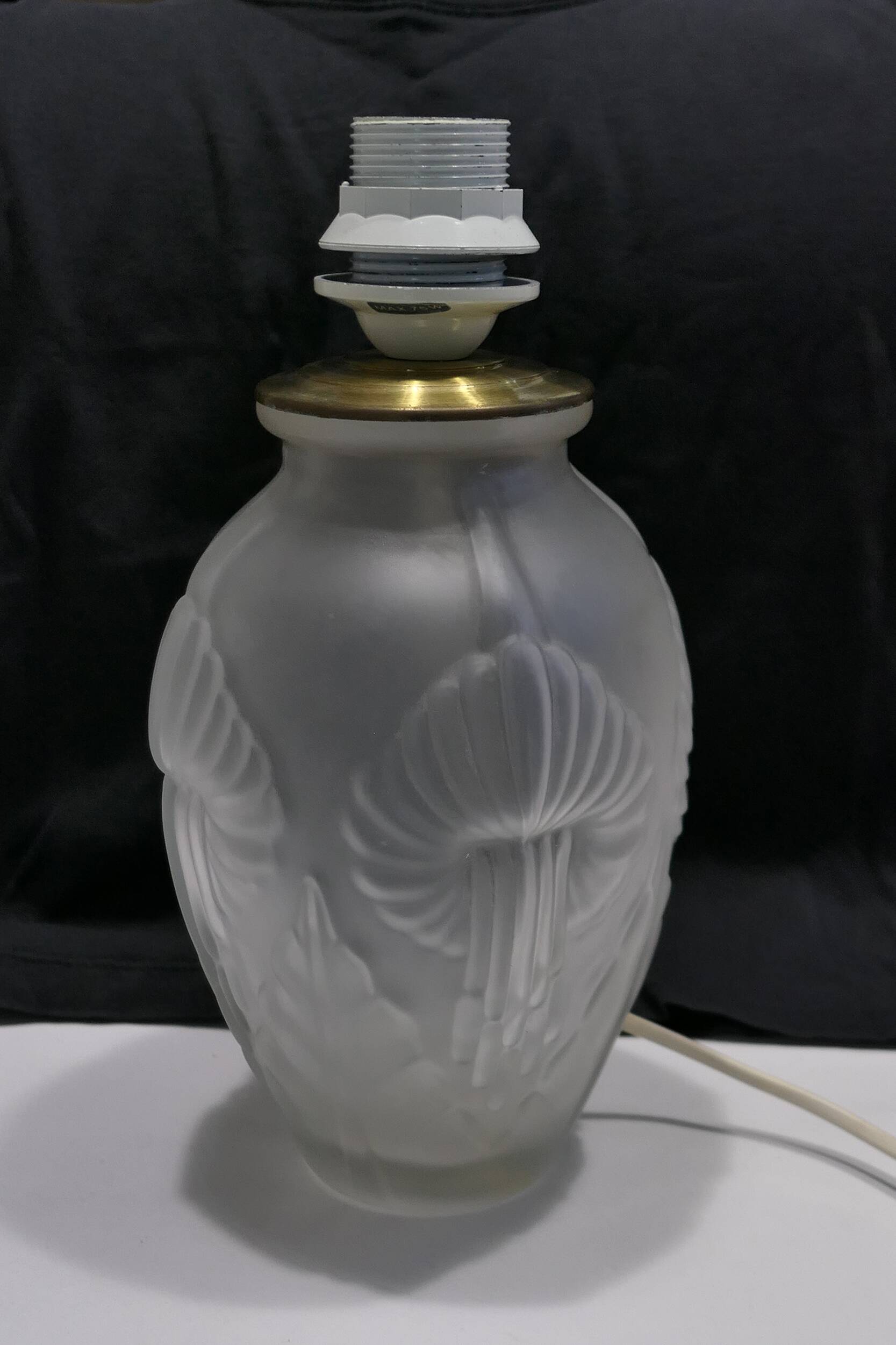 Rare table lamp base Maison Le Dauphin 1960-70