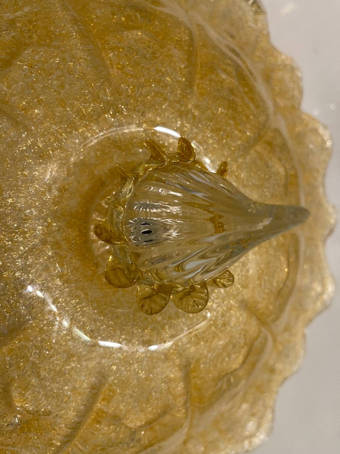 Plafonniers en verre de Murano, ensemble de 2