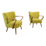 Two mid century cocktail chairs, vintage