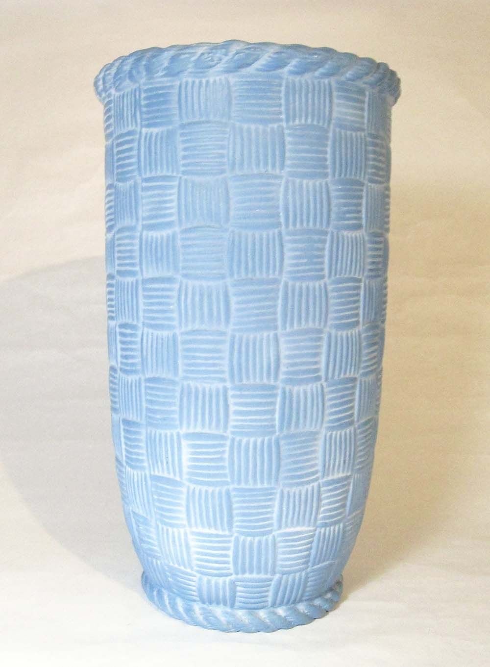 Light blue ceramic umbrella holder