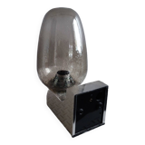 Keuco space age wall light. Chrome and bubble glass.