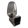 Keuco space age wall light. Chrome and bubble glass.