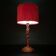 Vintage table lamp in Italian leather, 1950s.
