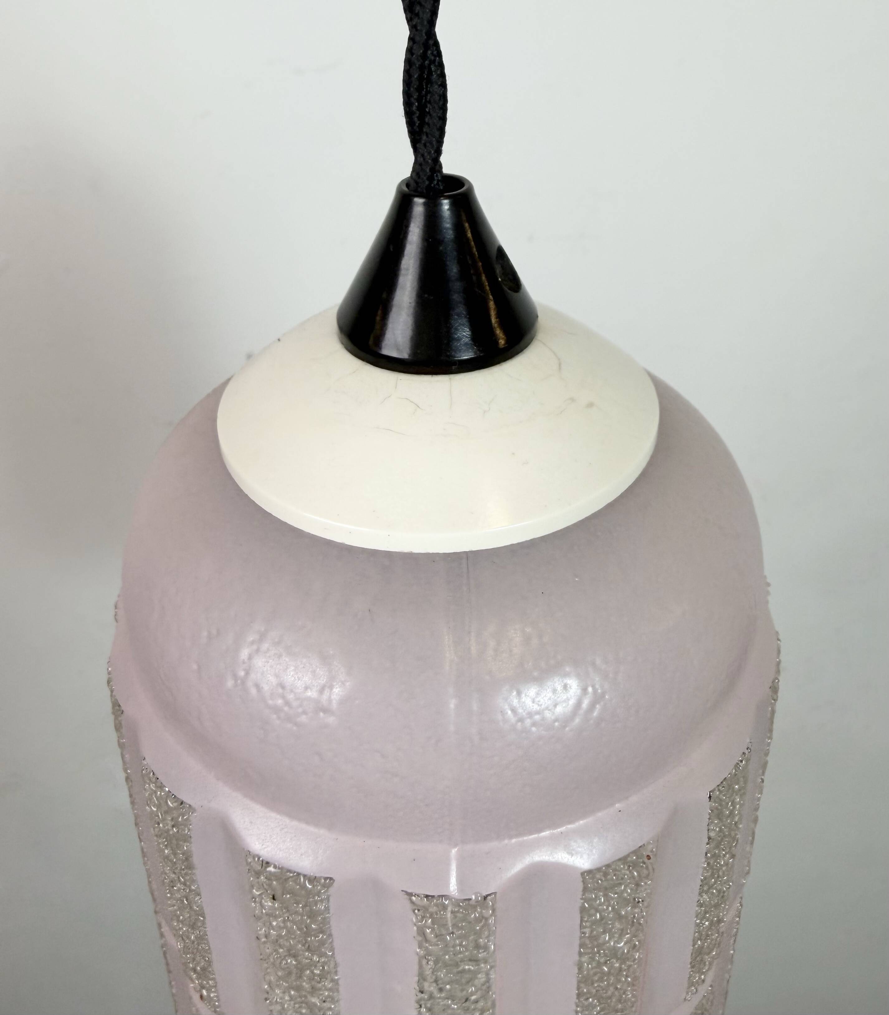 Vintage Glass Ceiling Light, 1970s