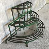 Metal half-moon plant holder - twentieth century