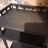 Renovated console in black wood