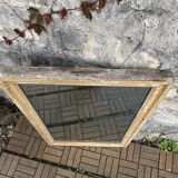 19th century mercury mirror patinated trumeau