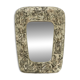 Beautiful Mid-Century Modern Wall Mirror with a Silver-Plated Frame