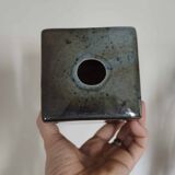 Vintage Virebent cubic vase