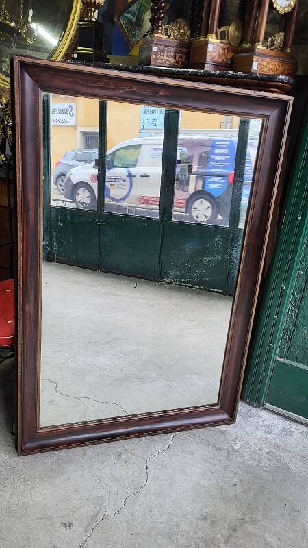 Antique wooden mirror