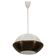 1950s Czechoslovak brass pendant with opaline glass diffuser