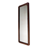 Vintage wooden rectangular mirror 129 x 39 cm