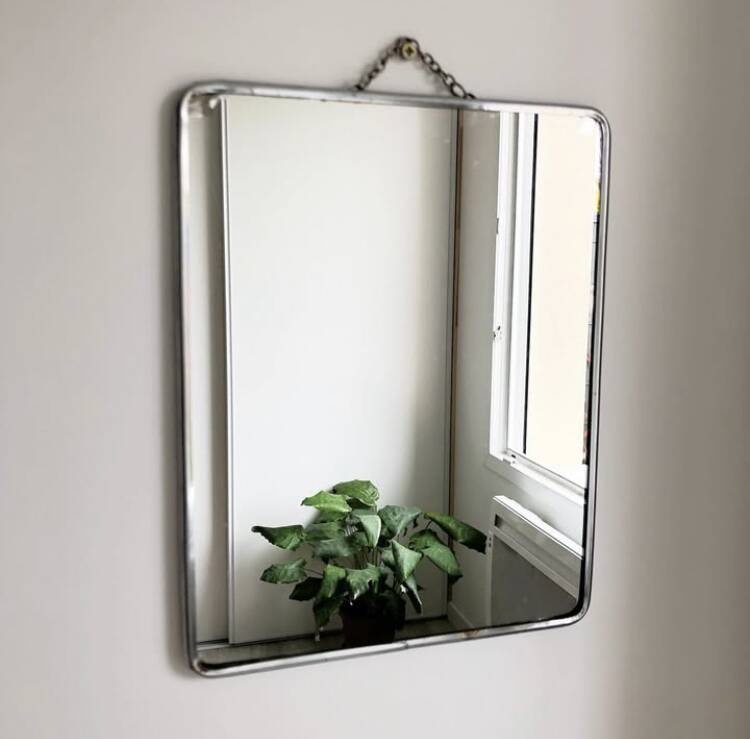 Vintage barber mirror