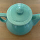 Vintage green ceramic coffee maker