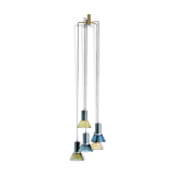 Crystal ceiling fixture by flavio poli for seguso vetri d'arte italy