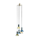 Crystal ceiling fixture by flavio poli for seguso vetri d'arte italy