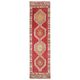 Vintage Turkish Hand-Knotted Wool Cotton Pink Runner Rug 88x342