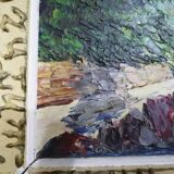 Seaside, oil on panel