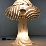 Peill & Putzler glass mushroom table lamp, Germany