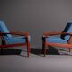 Armchairs by Kai Kristiansen for Magnus Olesen in 1955
