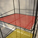 Display red and yellow perforated metal 1960