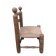 Low chair called fireplace or corner of the fire brutalist art