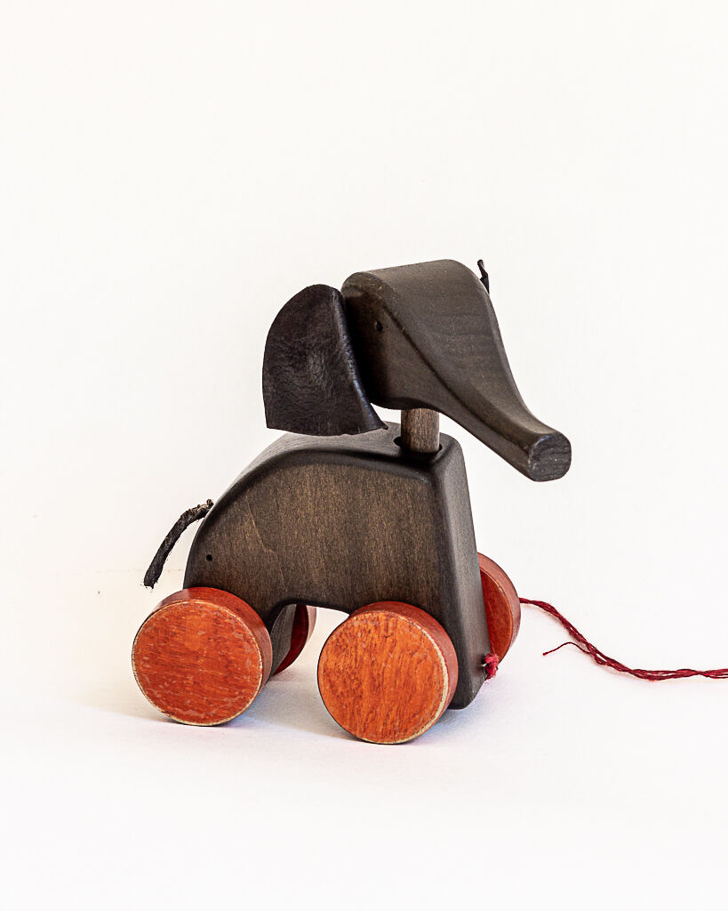 Elephant toy on wheels⎮60s/70s