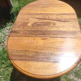Small round table with flaps Louis Philippe Genuine