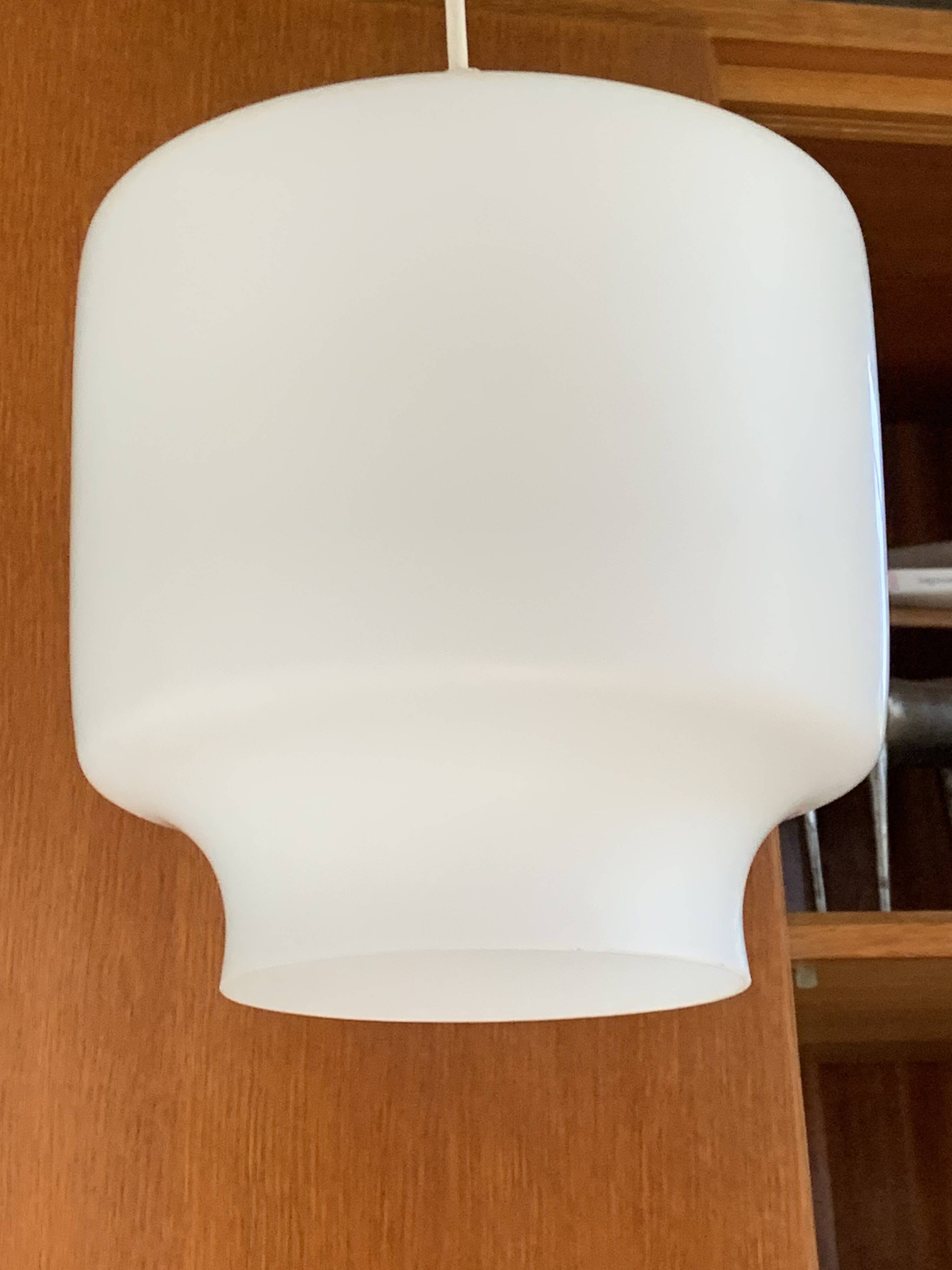 Vintage opaline pendant light